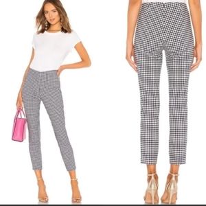 Rag & Bone high rise gingham plaid Cropped size 12 preppy NYC dark academia